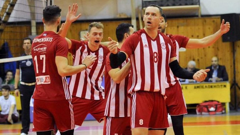 Volley League: Εύκολα ο Ολυμπιακός στο Ηράκλειο, 3-0 τον ΟΦΗ