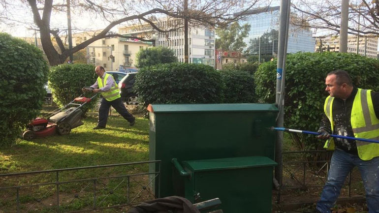 Δράσεις καθαριότητας σε Κυψέλη, Κουκάκι, Παγκράτι από τον Δήμο Αθηναίων