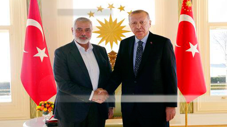 Συνάντηση Ερντογάν με τον αρχηγό της Χαμάς