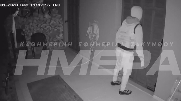Ζάκυνθος: Βίντεο ντοκουμέντο από απόπειρα διάρρηξης σε σπίτι επιχειρηματία