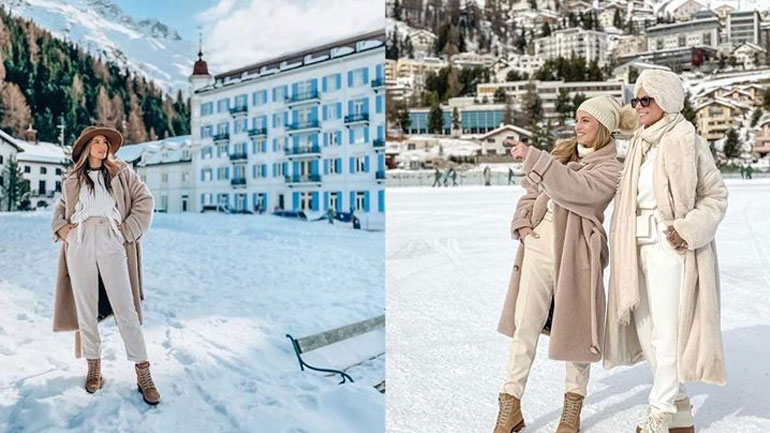 Αθηνά Οικονομάκου: Εντυπωσιακές φωτογραφίες από το ταξίδι της στο Saint-Moritz με τη Χριστίνα Κοντοβά!