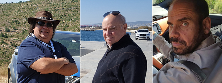 Από αριστερά: Πάρις Ποντίκας, Γιώργος Λυμπεράκης και Βαγγέλης Γκούμας