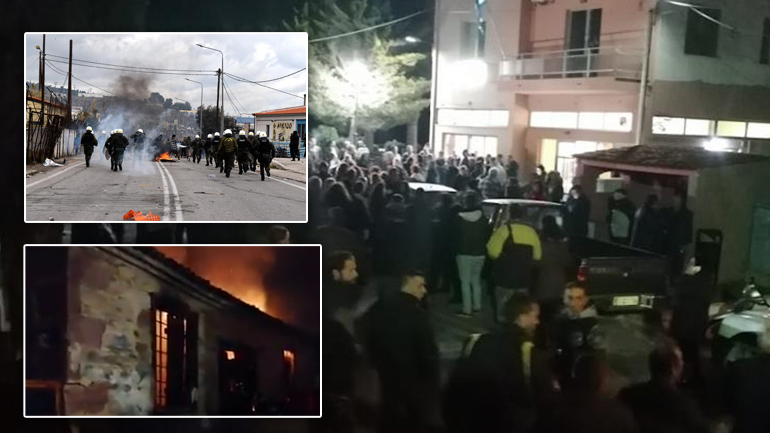 Ένταση στη Μόρια, πετροπόλεμος και 40 προσαγωγές