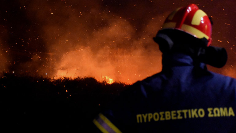 Πυρκαγιά στους Μύλους Αργολίδας