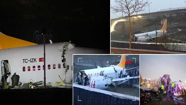 Τουρκία: Αεροσκάφος κόπηκε στα τρία κατά την προσγείωση