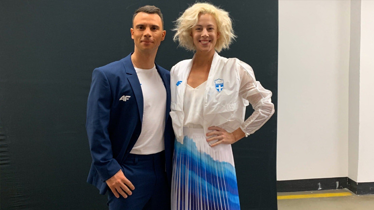 Τόκιο 2020: Βολικάκης και Αραούζου «πρόβαραν» την ενδυμασία της ελληνικής αποστολής