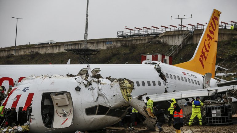 Τουρκία: Έρευνα σε βάρος των πιλότων για το Boeing που κόπηκε στα τρία