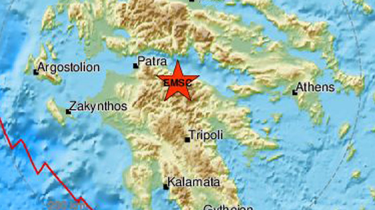 Σεισμός 3,9 Ρίχτερ κοντά στην Πάτρα Σεισμός 3,9 Ρίχτερ κοντά στην Πάτρα