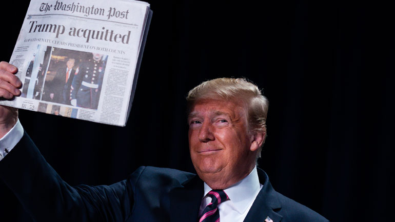 Ο πρόεδρος Τραμπ είπε ότι πέρασε μια «τρομερή δοκιμασία» με την παραπομπή του