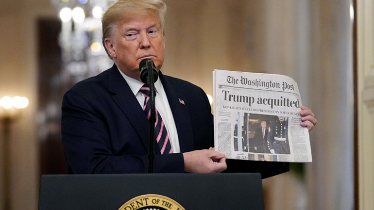 Δημοσκόπηση: Το 43% των Αμερικανών εγκρίνει την αθώωση του Τραμπ Δημοσκόπηση: Το 43% των Αμερικανών εγκρίνει την αθώωση του Τραμπ