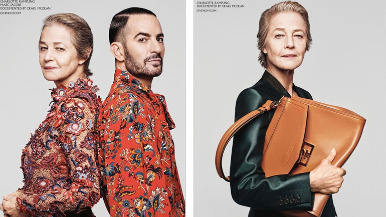 Η 74χρονη Charlotte Rampling είναι το νέο πρόσωπο της καμπάνιας Givenchy