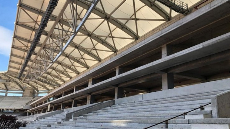 Eντυπωσιακές εικόνες από το ολοκληρωμένο στέγαστρο της «Αγια-Σοφιάς»