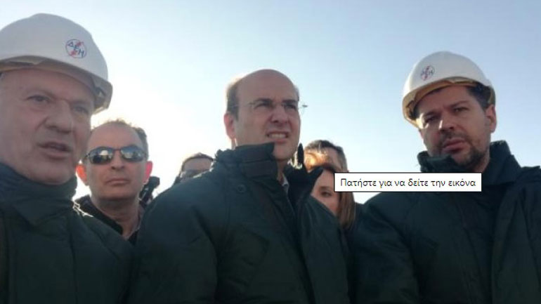 Eπίσκεψη Χατζηδάκη σε εργοτάξιο στην Πτολεμαΐδα