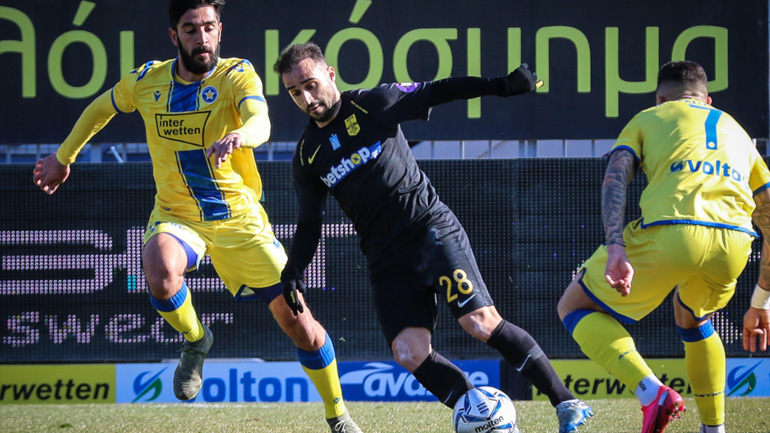 Χωρίς νικητή (1-1) το παιχνίδι Αστέρας Τρίπολης-Άρης