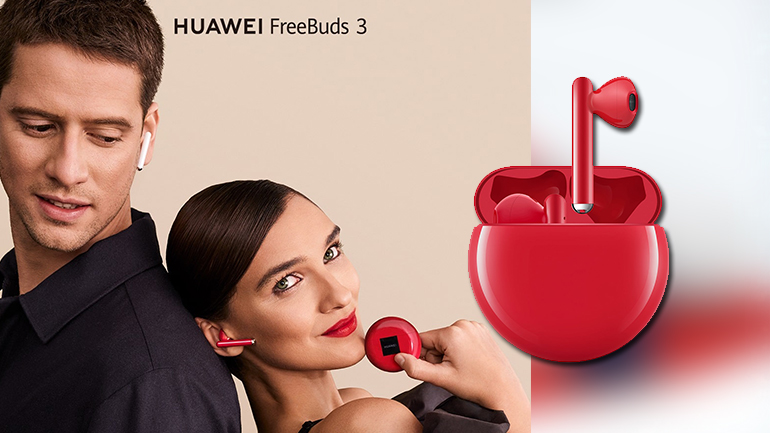 Huawei FreeBuds 3: Τα κορυφαία ακουστικά, τώρα και σε κόκκινο, το χρώμα του πάθους