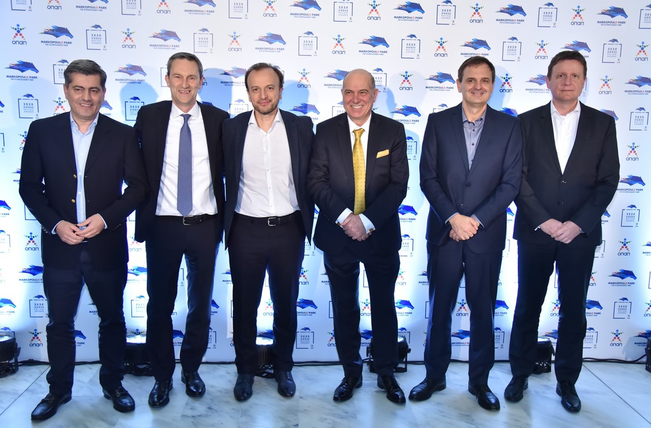 Οδυσσέας Χριστοφόρου, Αναπληρωτής Διευθύνων Σύμβουλος ΟΠΑΠ, Ντάμιαν Κόουπ, Διευθύνων Σύμβουλος ΟΠΑΠ, Βάιος Καραντίνος, Chief Retail Officer ΟΠΑΠ, Σπύρος Φωκάς, Α’ Αντιπρόεδρος ΟΠΑΠ, Σπύρος Λιναράς, Chief People Officer, Πάβελ Μούχα, Chief Financial Officer