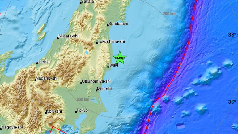 Σεισμός 5,2 Ρίχτερ κοντά στη Φουκουσίμα