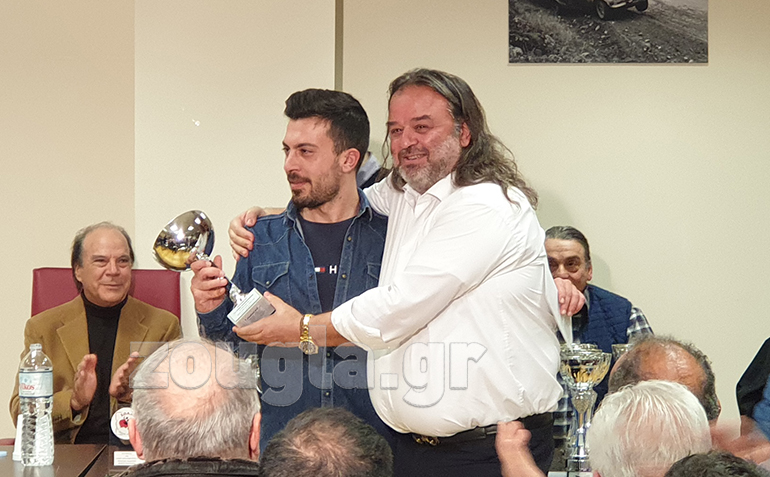 O Γιάννης Χαραλαμπόπουλος βραβεύτηκε για την κατάκτηση του τίτλου στο Ενιαίο το 2019. Το κύπελλο παρέλαβε από τον πρόεδρο του ΣΟΑΑ Μάριο Ηλιόπουλο