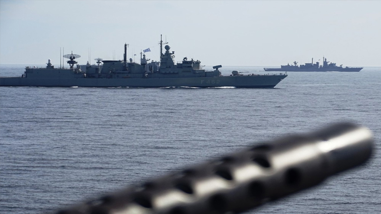 Εικόνες από την άσκηση «Αστραπή» σε Μυρτώο και Αιγαίο