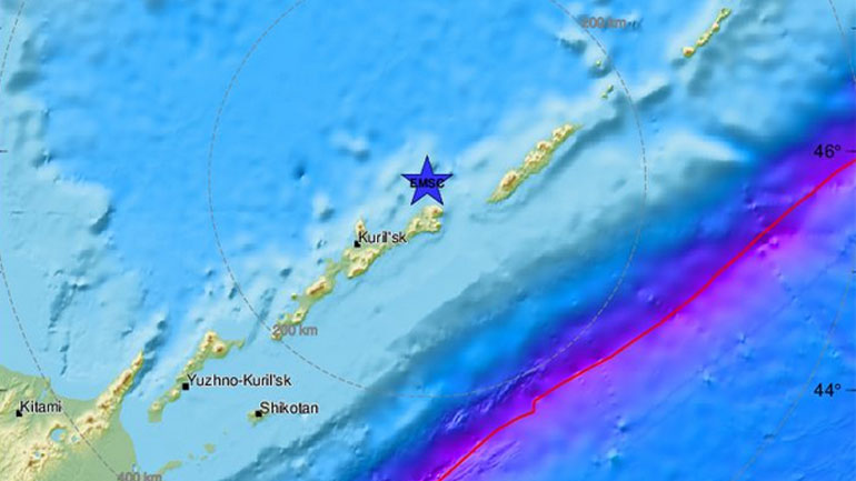 Σεισμός 6,9 Ρίχτερ στα νησιά Κουρίλες