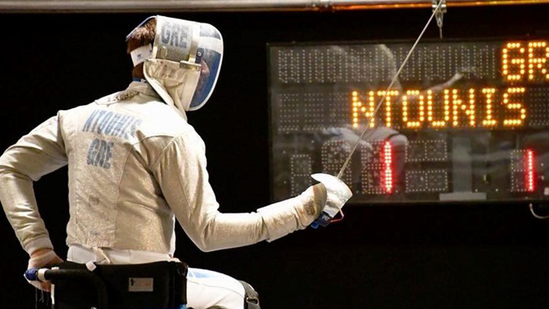 Όγδοος ο Βασίλης Ντούνης στο Παγκόσμιο Κύπελλο ξιφασκίας με αμαξίδιο του Έγκερ