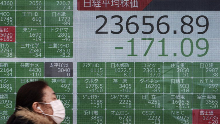 Πτωτικές τάσεις στο χρηματιστήριο του Τόκιο