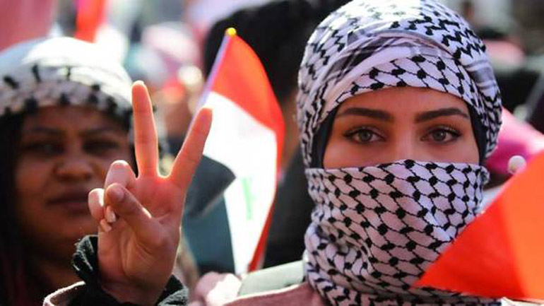 Και οι γυναίκες διαδηλώνουν στο Ιράκ