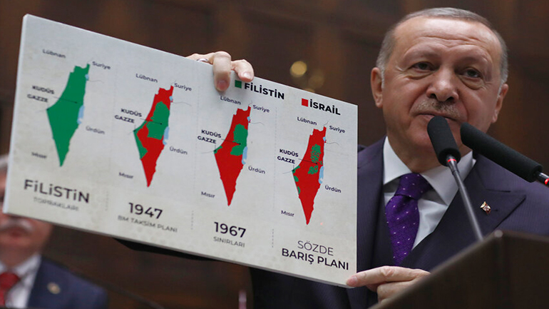 Ο Ερντογάν διακηρύττει ότι «δεν θα αφήσει την Ιερουσαλήμ στο Ισραήλ»