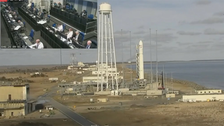 Η εκτόξευση του διαστημόπλοιου «Cygnus Cargo» από τη Γη