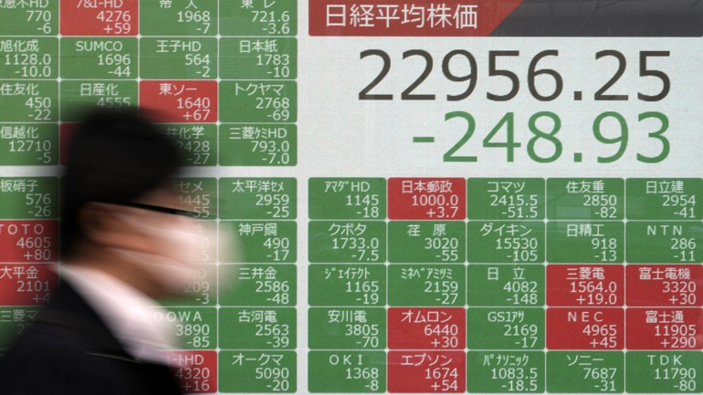 Πτωτικές τάσεις στο χρηματιστήριο του Τόκιο
