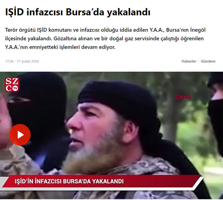 Το πρωτοσέλιδο άρθρο της τουρκικής εφημερίδας Sozcu