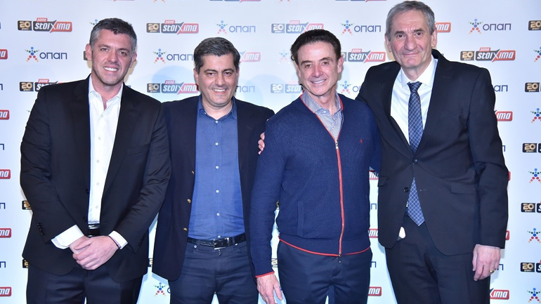 Χρήστος Κοπελούζος, Οδυσσέας Χριστοφόρου Αναπληρωτής Διευθύνων Σύμβουλος ΟΠΑΠ, Ρικ Πιτίνο Προπονητής ΚΑΕ Παναθηναϊκός ΟΠΑΠ, Καμίλ Ζίγκλερ Εκτελεστικός Πρόεδρος ΟΠΑΠ