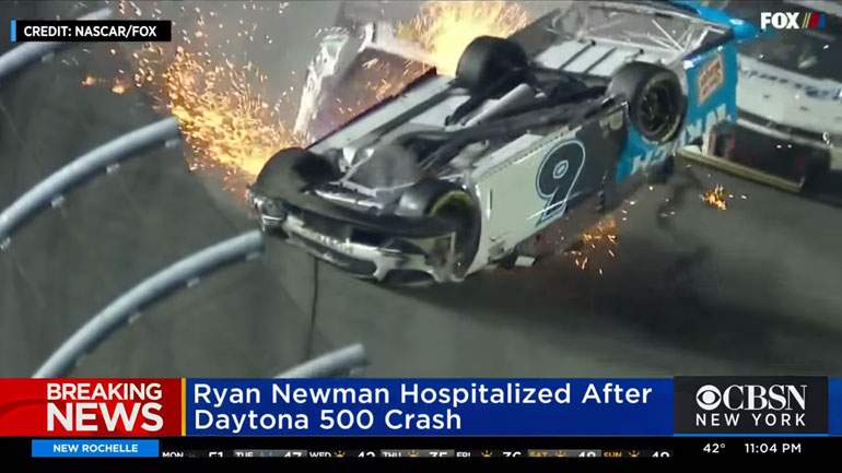 Σοκ από ατύχημα στο Daytona 500: Αυτοκίνητο εκτοξεύθηκε στον αέρα