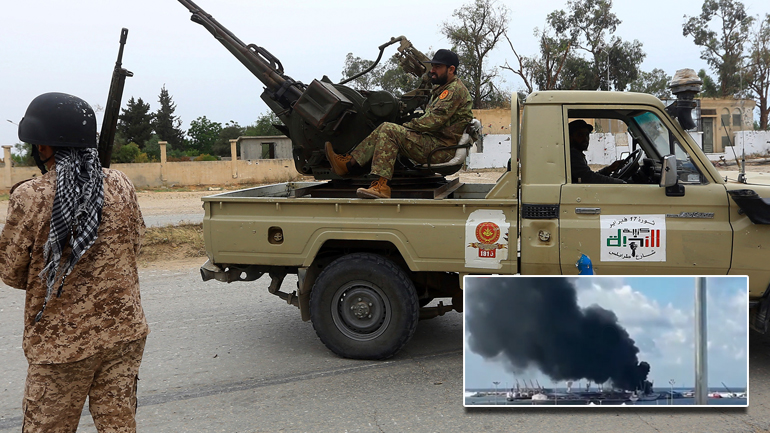 Επλήγη τουρκικό πλοίο στη Λιβύη