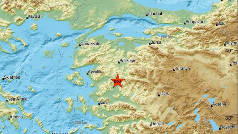 Σεισμική δόνηση 5,2R στη δυτική Τουρκία