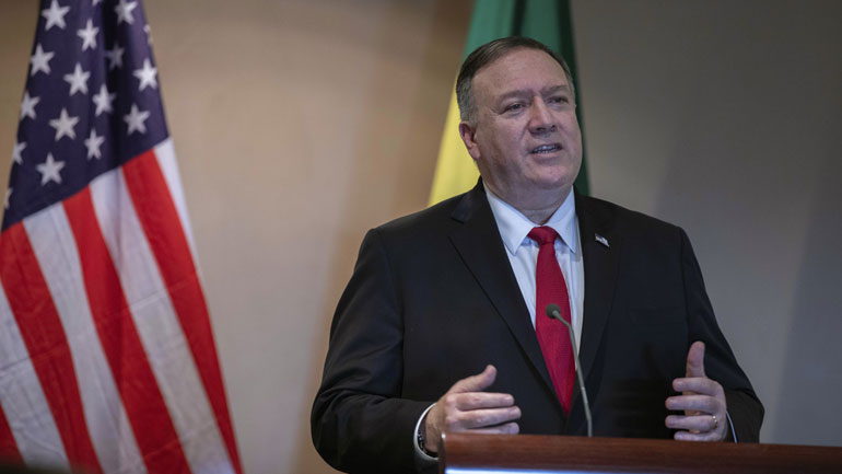 Ο Αμερικανός ΥΠΕΞ Μάικ Πομπέο δήλωσε έτοιμος να μιλήσει με το Ιράν «ανά πάσα στιγμή»