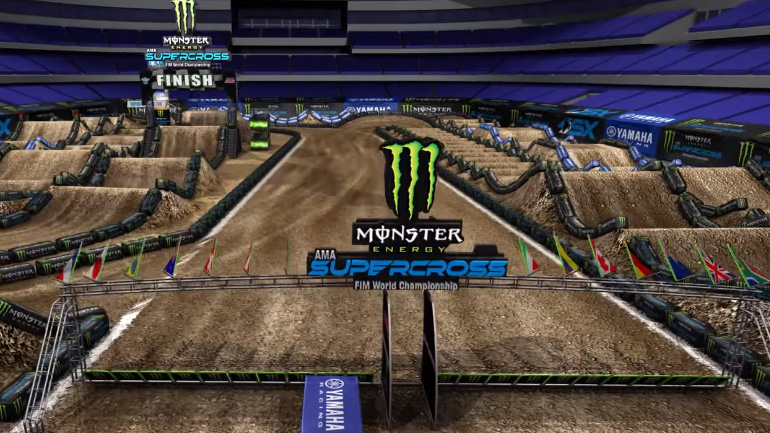 Animated βίντεο από την πίστα supercross του Arlington