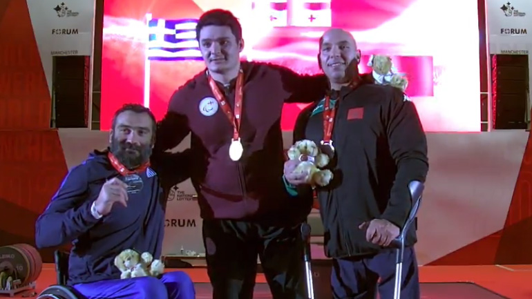 Άρση βαρών σε πάγκο: Ασημένιο μετάλλιο για τον Μωϋσιάδη στο Μάντσεστερ