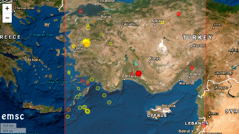 Σεισμός 4,7 Ρίχτερ στη δυτική Τουρκία
