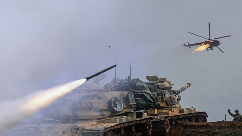 Οι Ρώσοι σφυροκοπούν τουρκικές θέσεις στο Ιντλίμπ