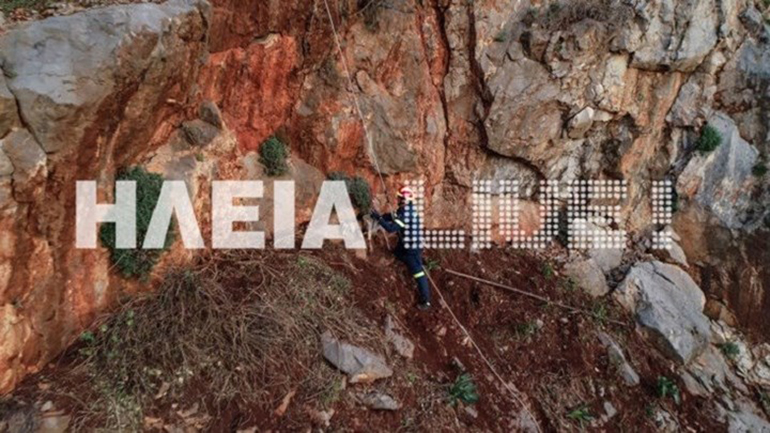 Μεγάλη επιχείρηση της πυροσβεστικής για την διάσωση μίας κατσίκας