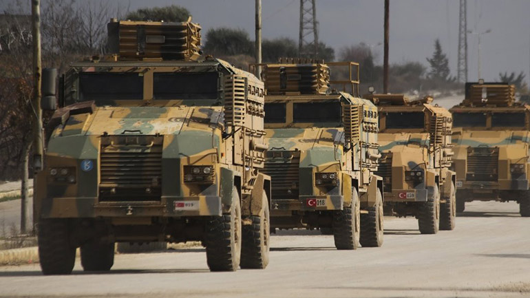 Τουρκικό κονβόι τεθωρακισμένων εισήλθε στο Ιντλίμπ