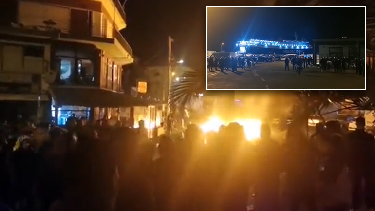 “Πνίγηκαν” στα δακρυγόνα η Μυτιλήνη και η Χίος