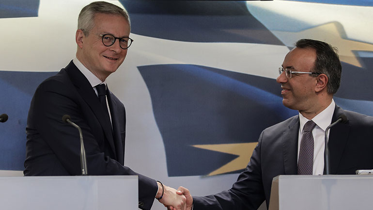 Συνάντηση Σταϊκούρα-Λε Μερ: Γαλλική στήριξη στην ελληνική οικονομία