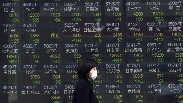 Πτωτικές τάσεις στο χρηματιστήριο του Τόκιο
