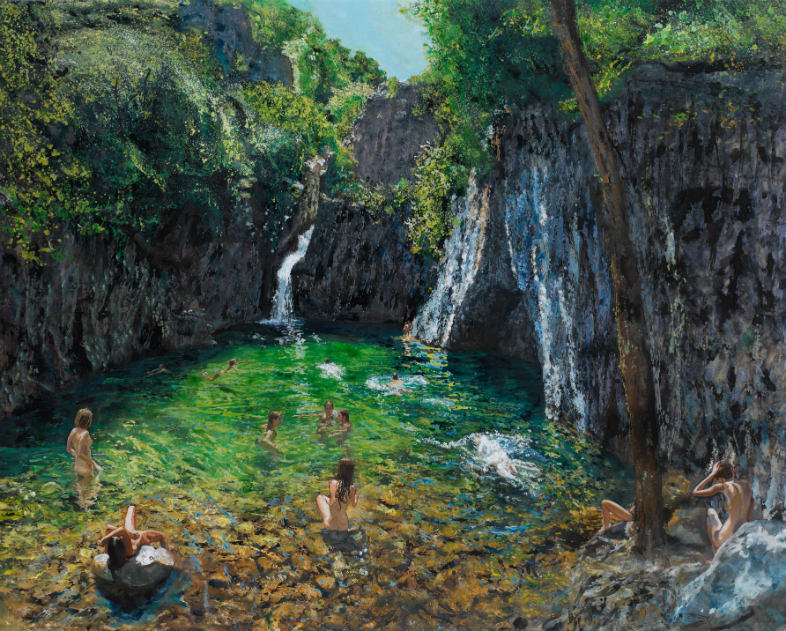 Μύστες, 2011, λάδι σε μουσαμά, 159 x 200 εκ.