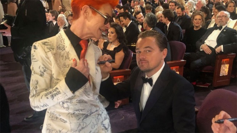 Ο Μπραντ Πιτ, ο Λεονάρντο ΝτιΚάπριο και το κοστούμι της Σάντι Πάουελ