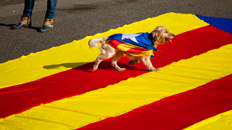 Γαλλία: Δεκάδες χιλιάδες άνθρωποι σε συγκέντρωση για τον εξόριστο Καταλανό ηγέτη Κάρλες Πουτζδεμόν