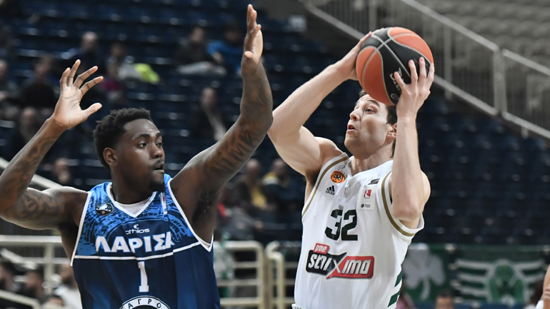 Προπόνηση για τον Παναθηναϊκό, 121-78 τη Λάρισα