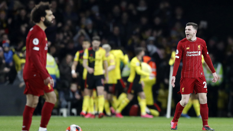 Πρώτη ήττα για τη Λίβερπουλ, 3-0 η Γουότφορντ